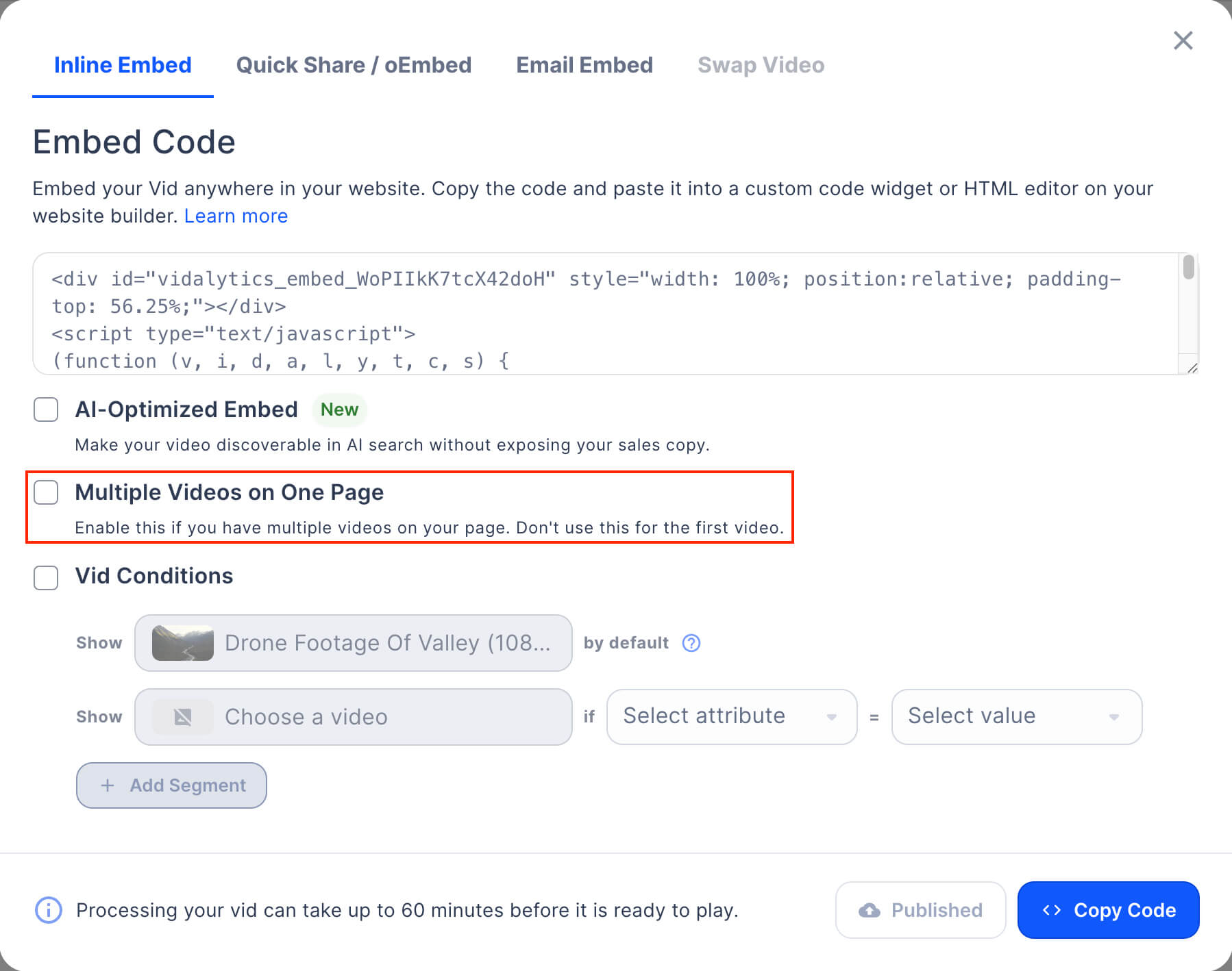 How To Get the Multiple Embed Code